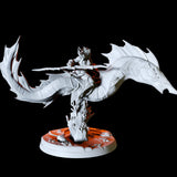 Sea Elf Rider Type C Miniature for Dungeons and Dragons, Pathfinder or other TTRPGs