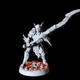 Sea Elf with glaive Miniature for Dungeons and Dragons, Pathfinder or other TTRPGs