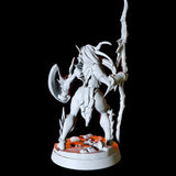 Sea Elf with spear and shield Miniature for Dungeons and Dragons, Pathfinder or other TTRPGs