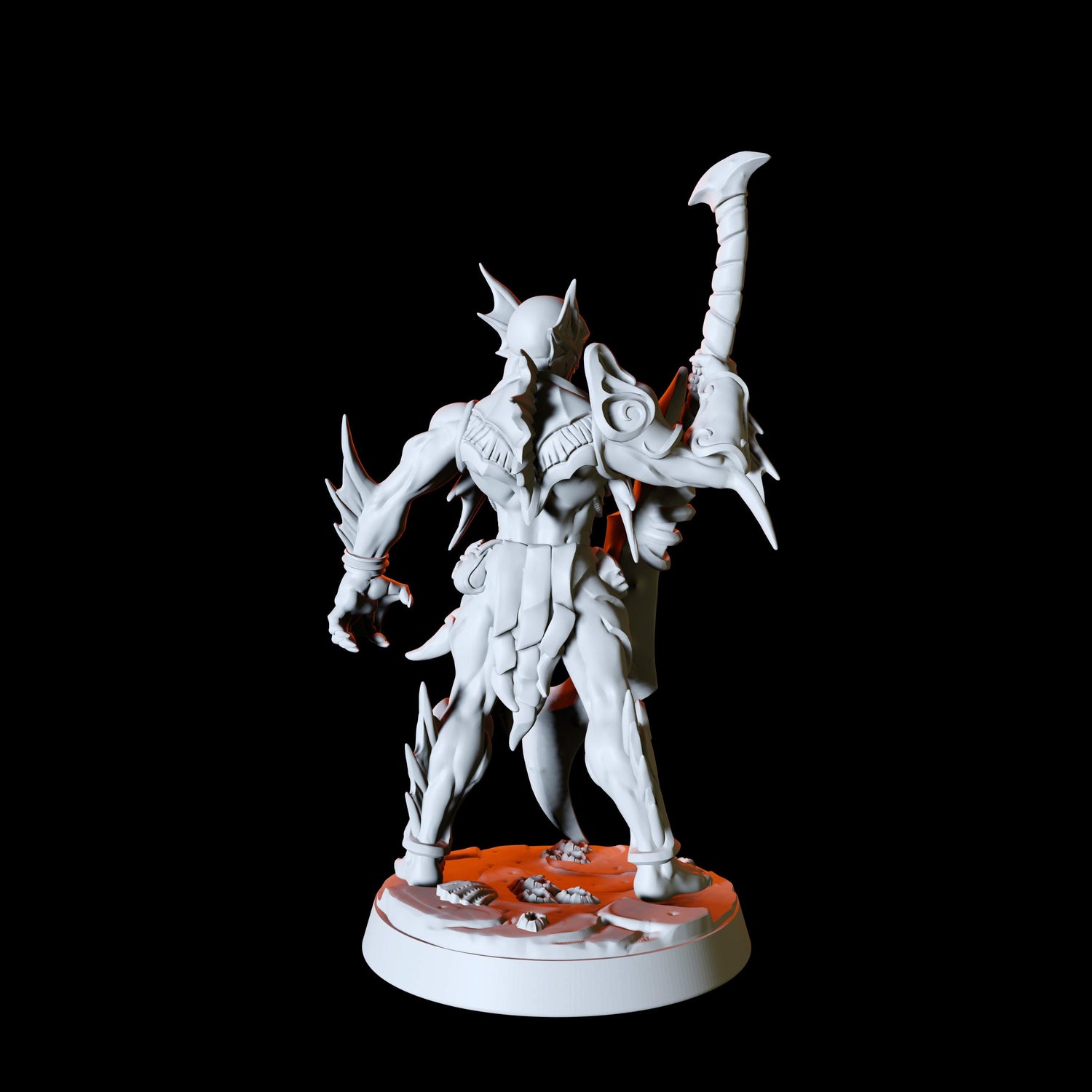 Sea Elf with two-handed sword Miniature for Dungeons and Dragons, Pathfinder or other TTRPGs