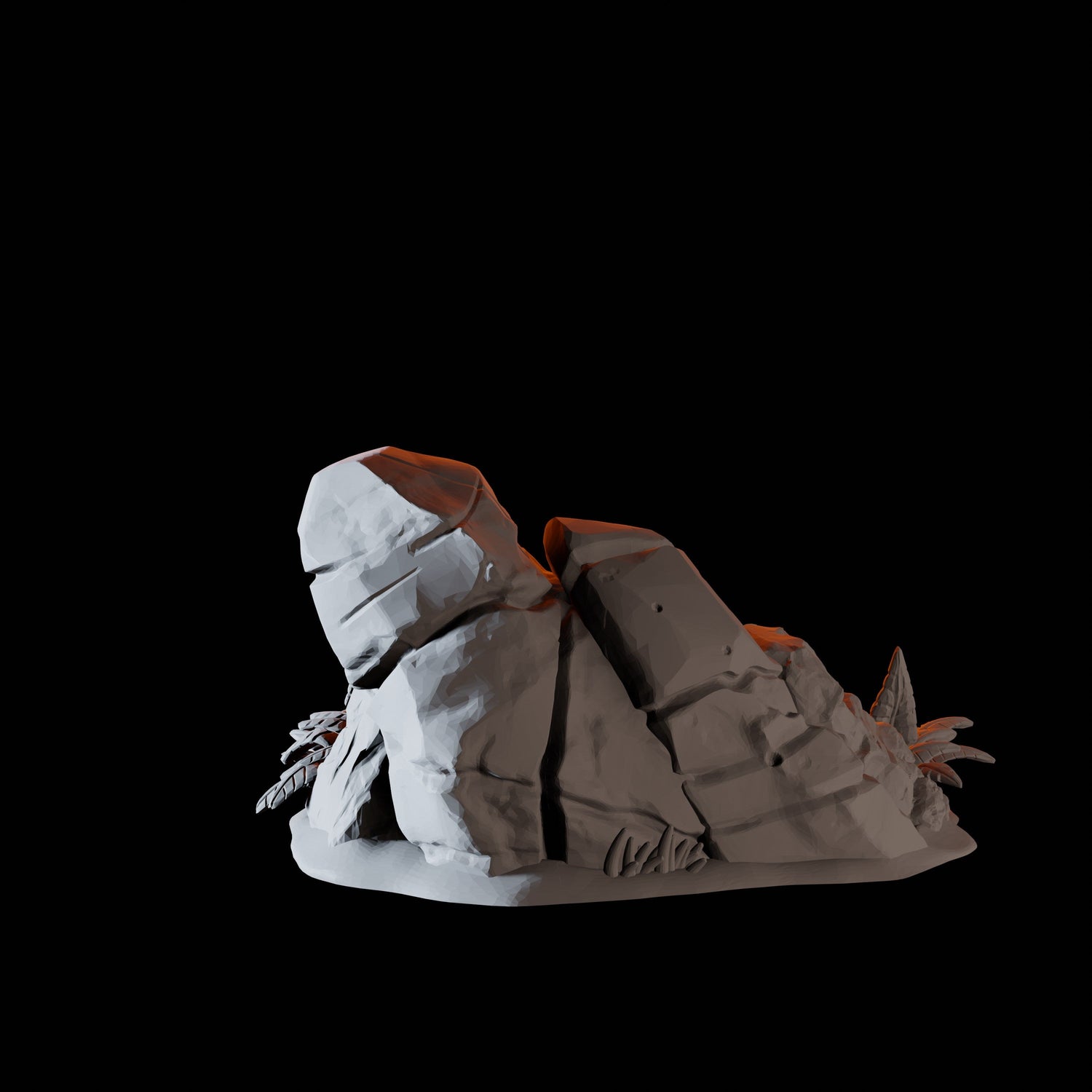 Shore Rocks A Miniature for Dungeons and Dragons, Pathfinder or other TTRPGs