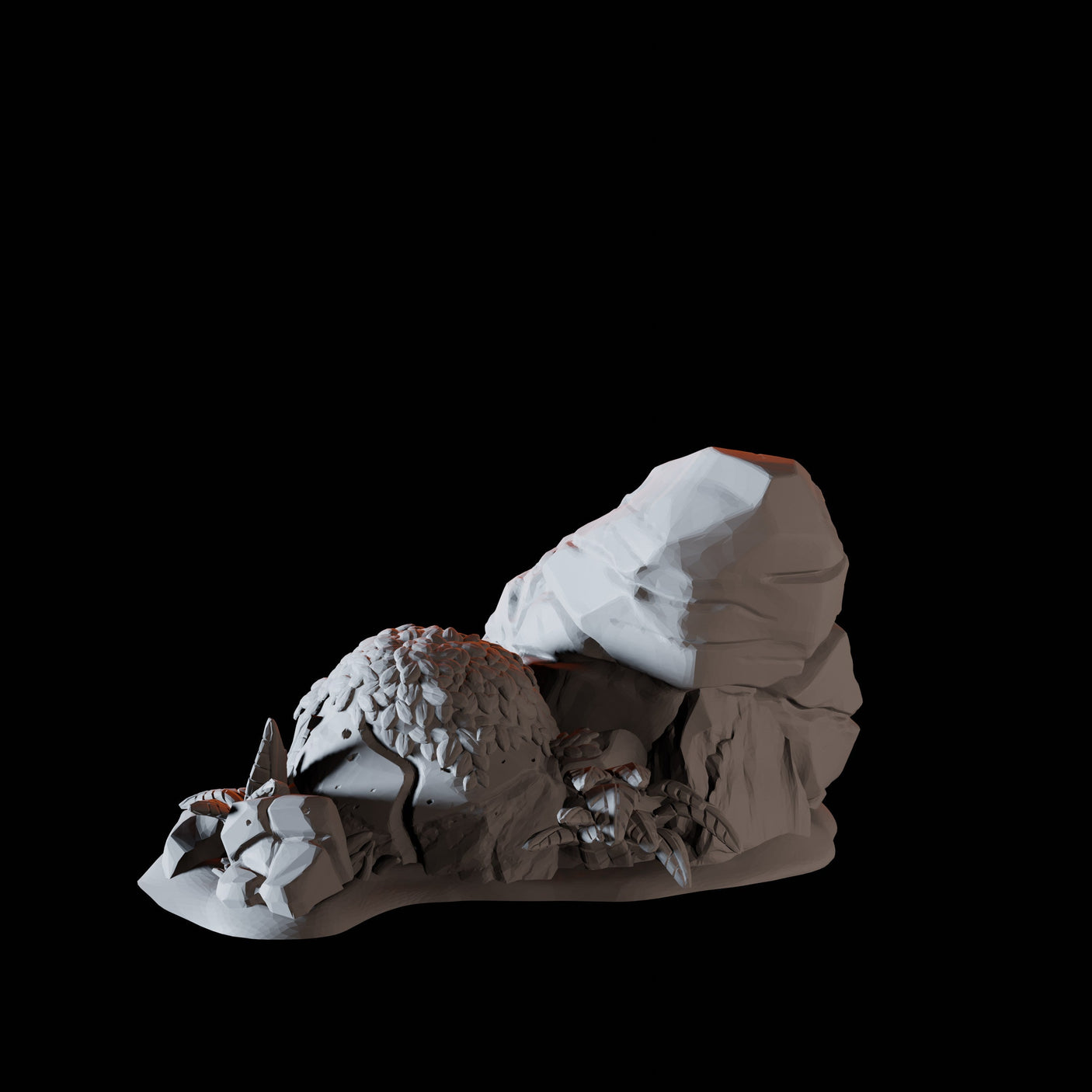 Shore Rocks A Miniature for Dungeons and Dragons, Pathfinder or other TTRPGs