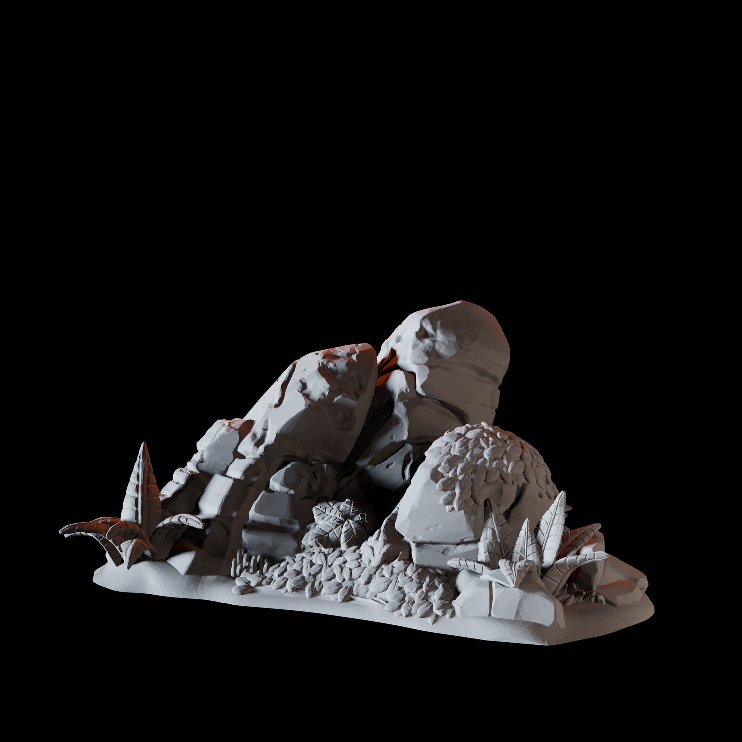 Shore Rocks A Miniature for Dungeons and Dragons, Pathfinder or other TTRPGs