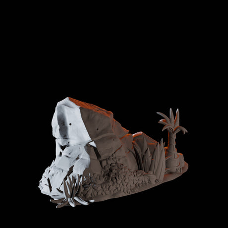 Shore Rocks B Miniature for Dungeons and Dragons, Pathfinder or other TTRPGs
