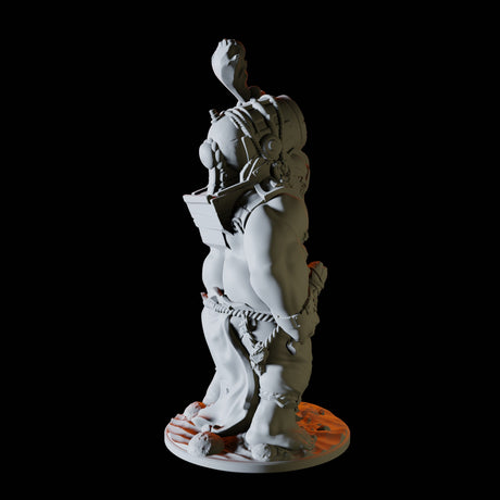 Siege Ogre Miniature for Dungeons and Dragons, Pathfinder or other TTRPGs