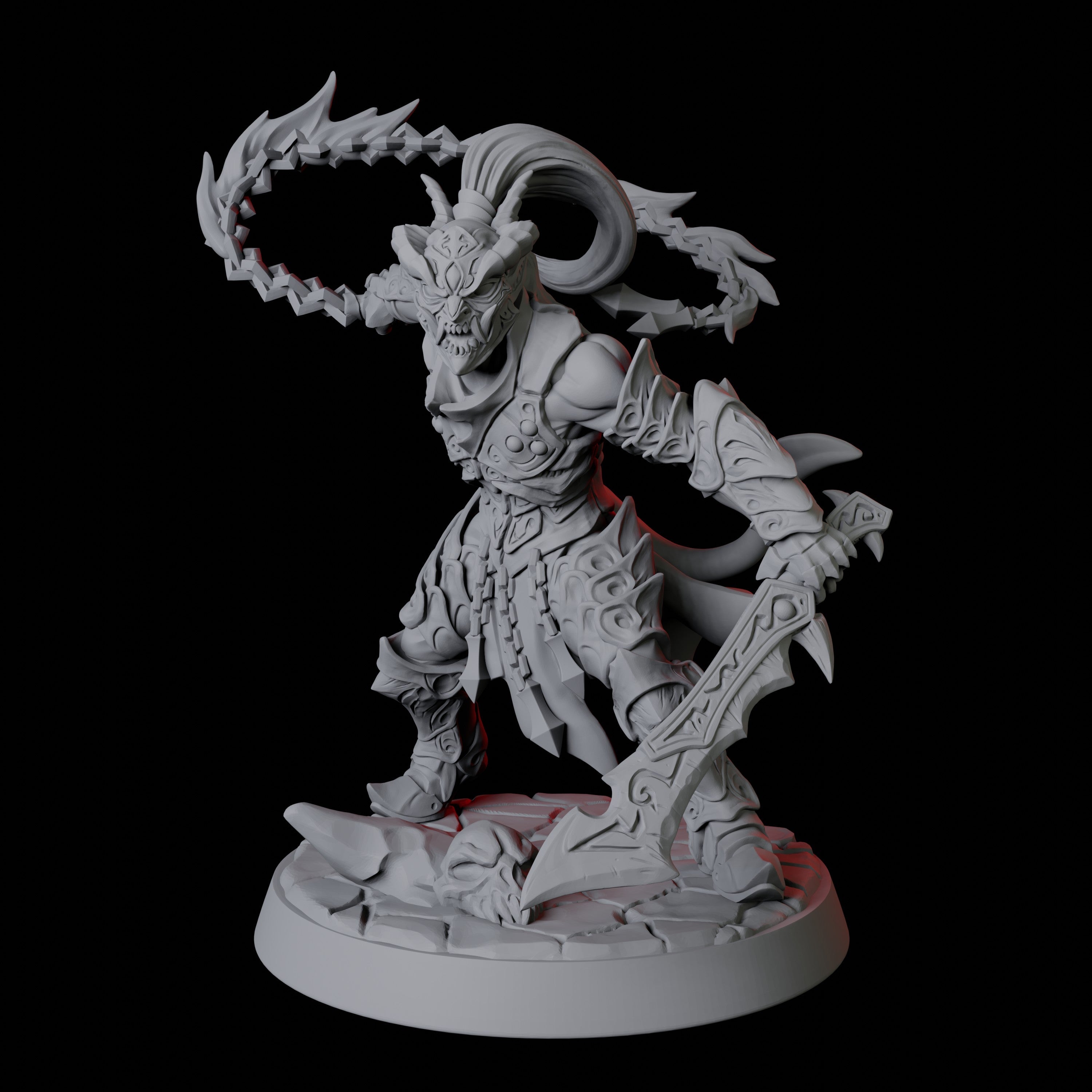 Six Devil Soldiers Miniature for Dungeons and Dragons