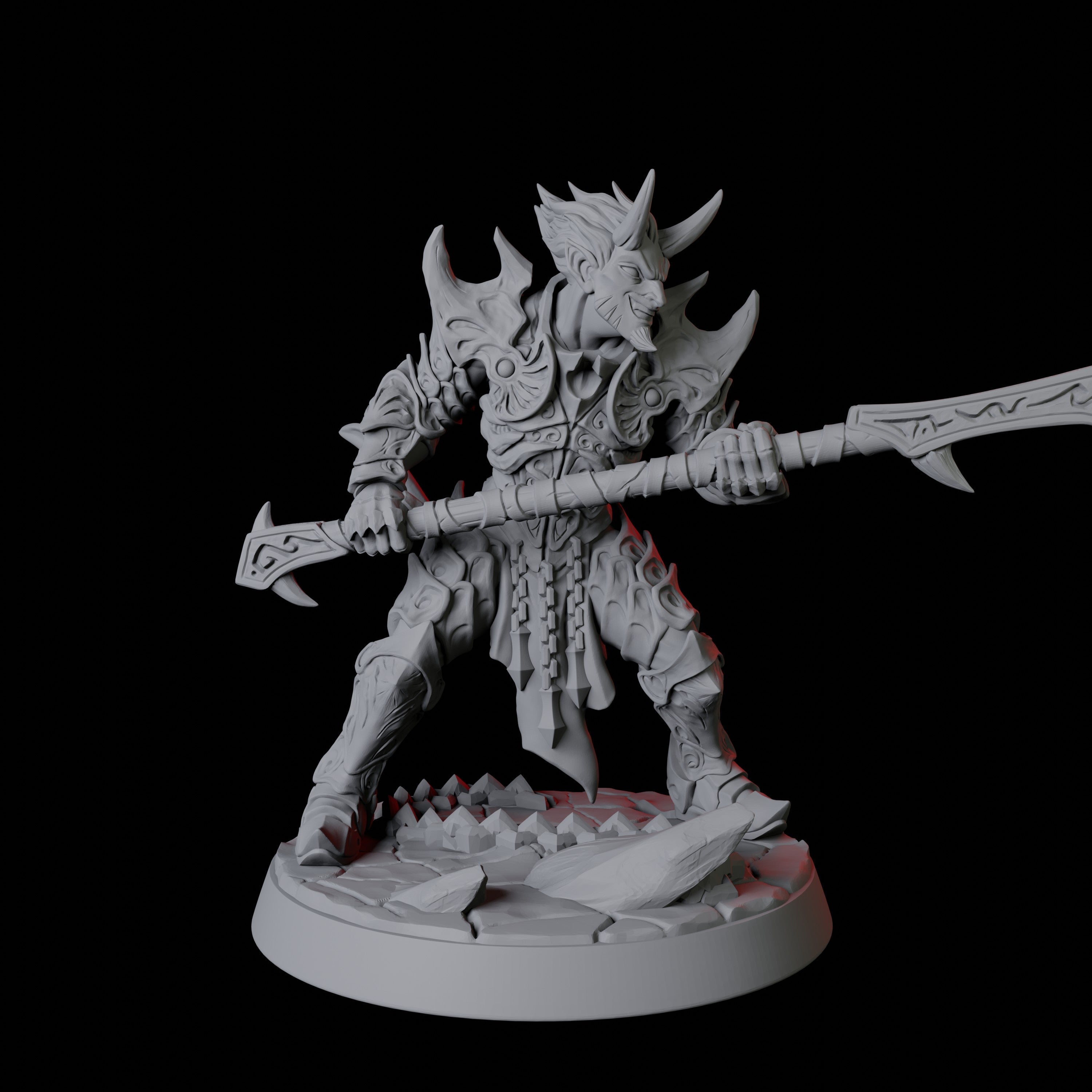 Six Devil Soldiers Miniature for Dungeons and Dragons