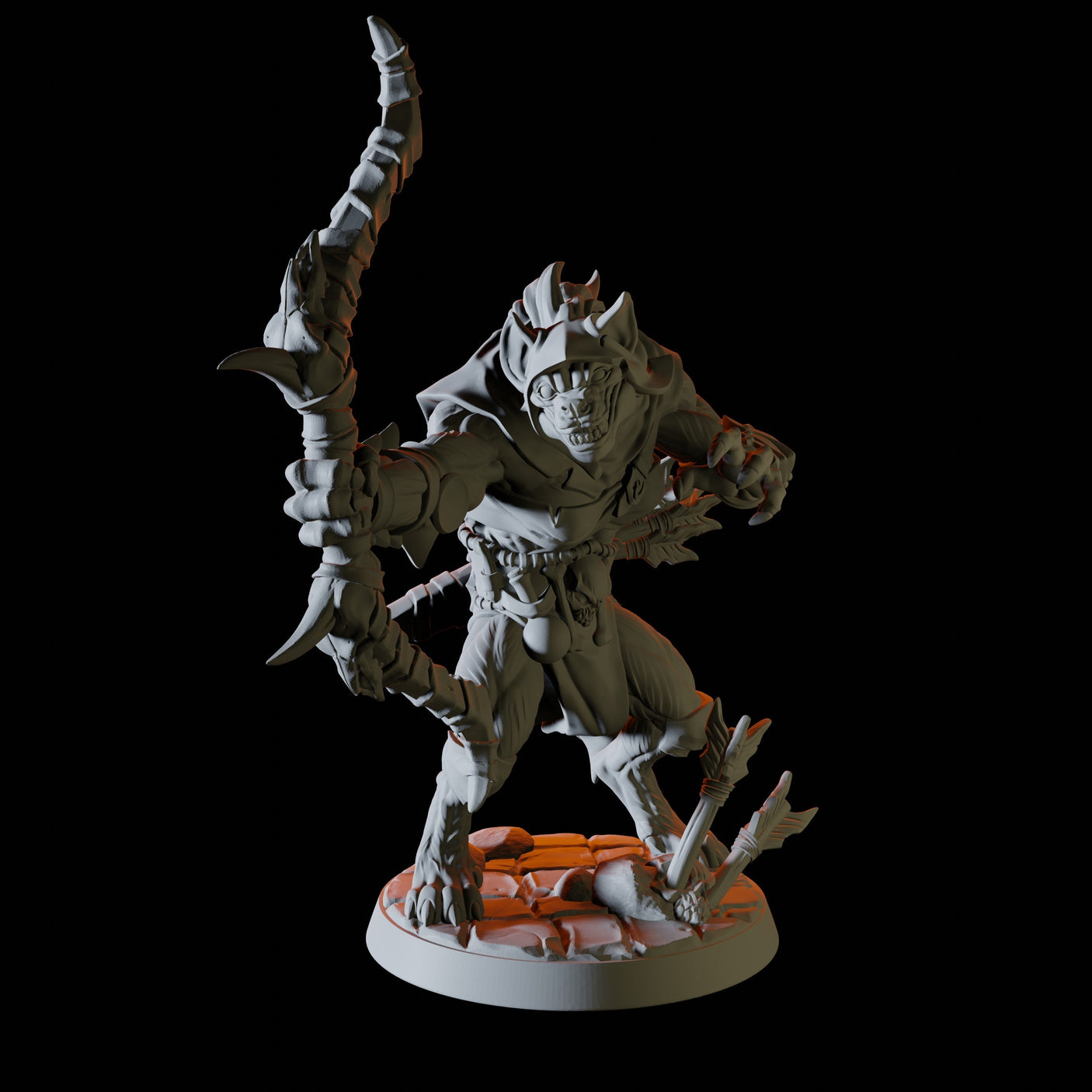 Six Gnoll Fighters Miniature for Dungeons and Dragons, Pathfinder or other TTRPGs