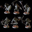 Six Gnoll Fighters Miniature for Dungeons and Dragons, Pathfinder or other TTRPGs
