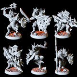 Six Hobgoblin Fighters Miniature for Dungeons and Dragons, Pathfinder or other TTRPGs