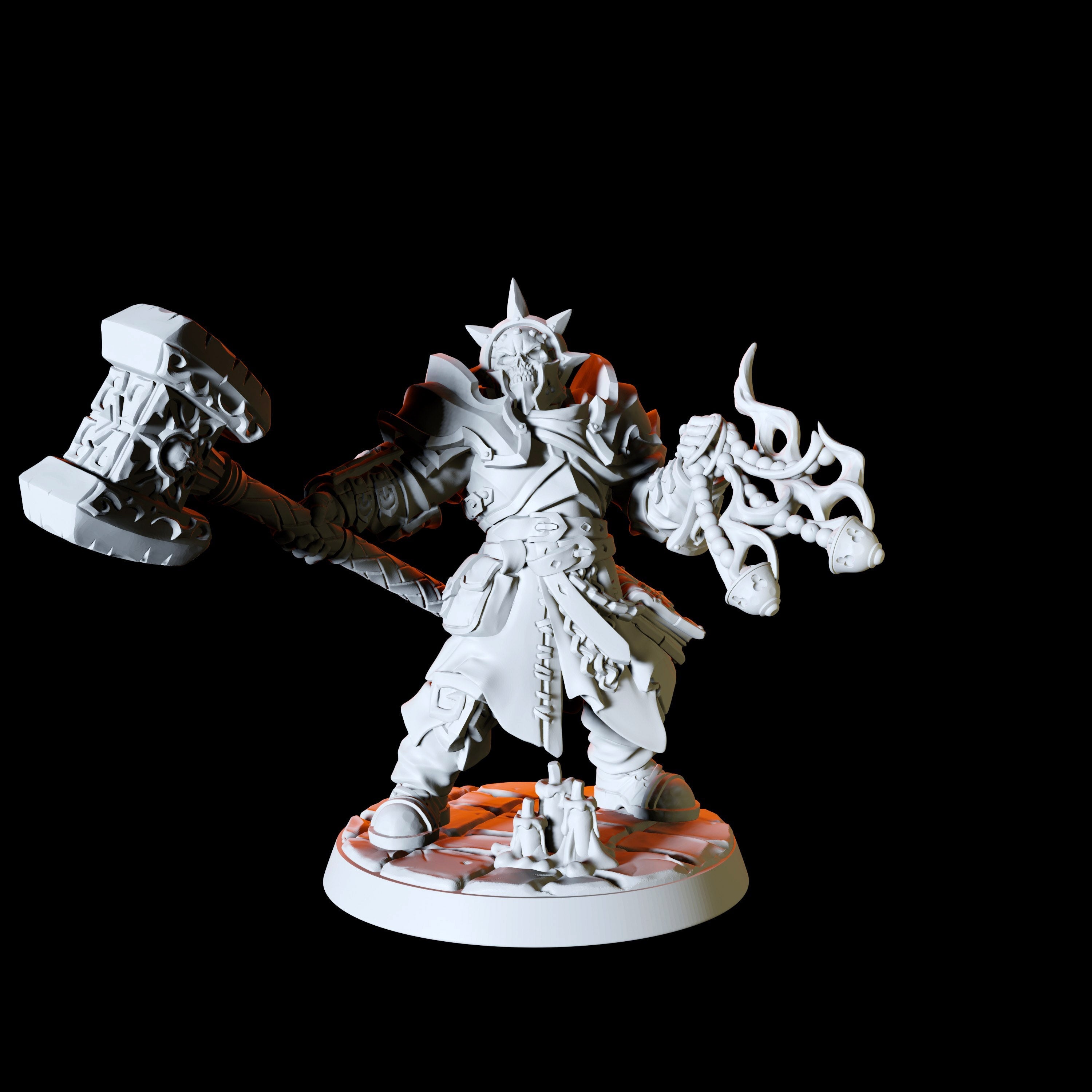 Six Human Paladin Miniatures for Dungeons and Dragons - Myth Forged