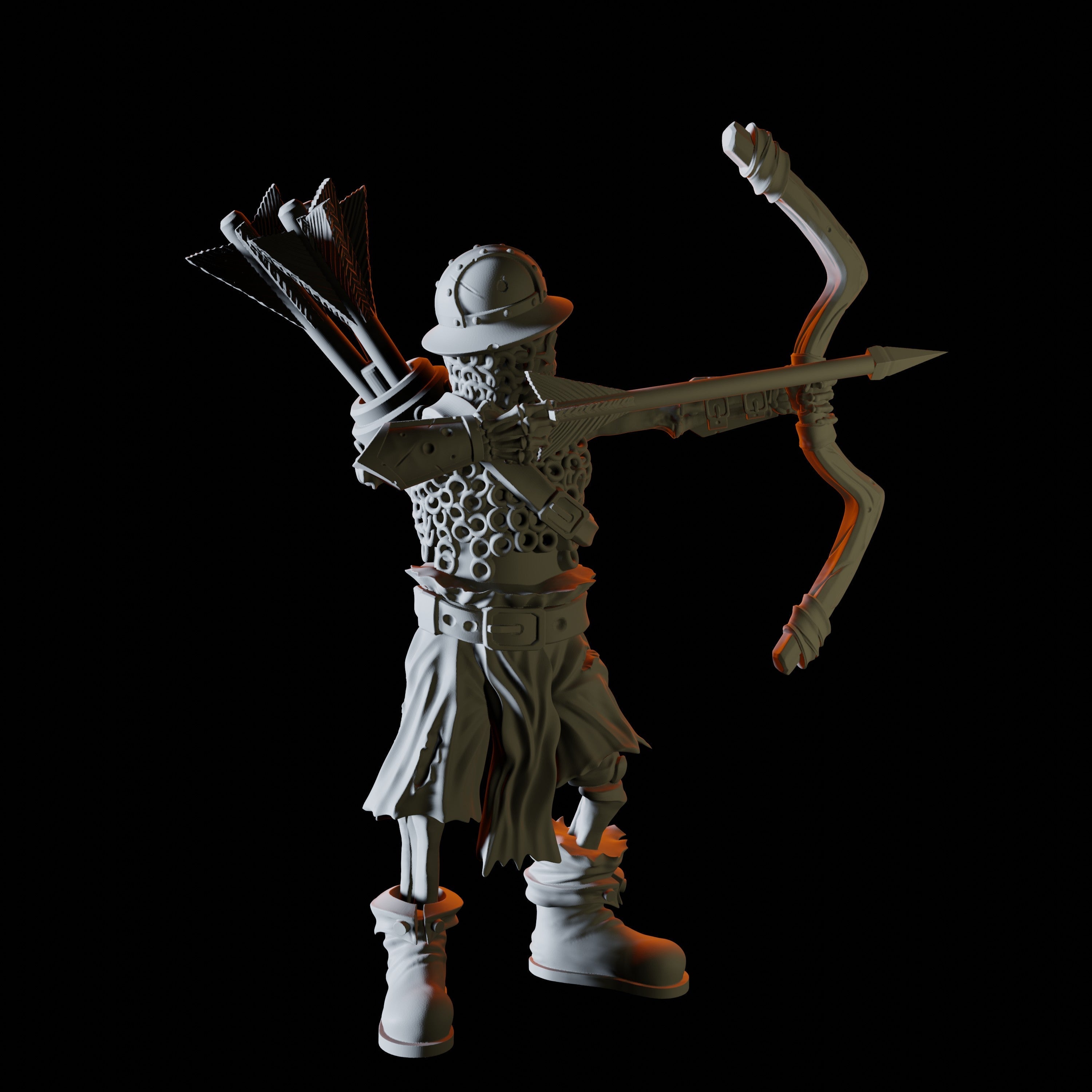 Skeleton Archer Miniature for Dungeons and Dragons - Myth Forged
