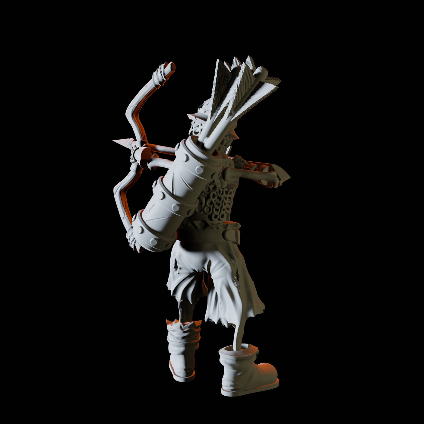 Skeleton Archer Miniature for Dungeons and Dragons, Pathfinder or other TTRPGs