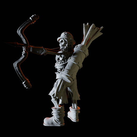 Skeleton Archer Miniature for Dungeons and Dragons, Pathfinder or other TTRPGs