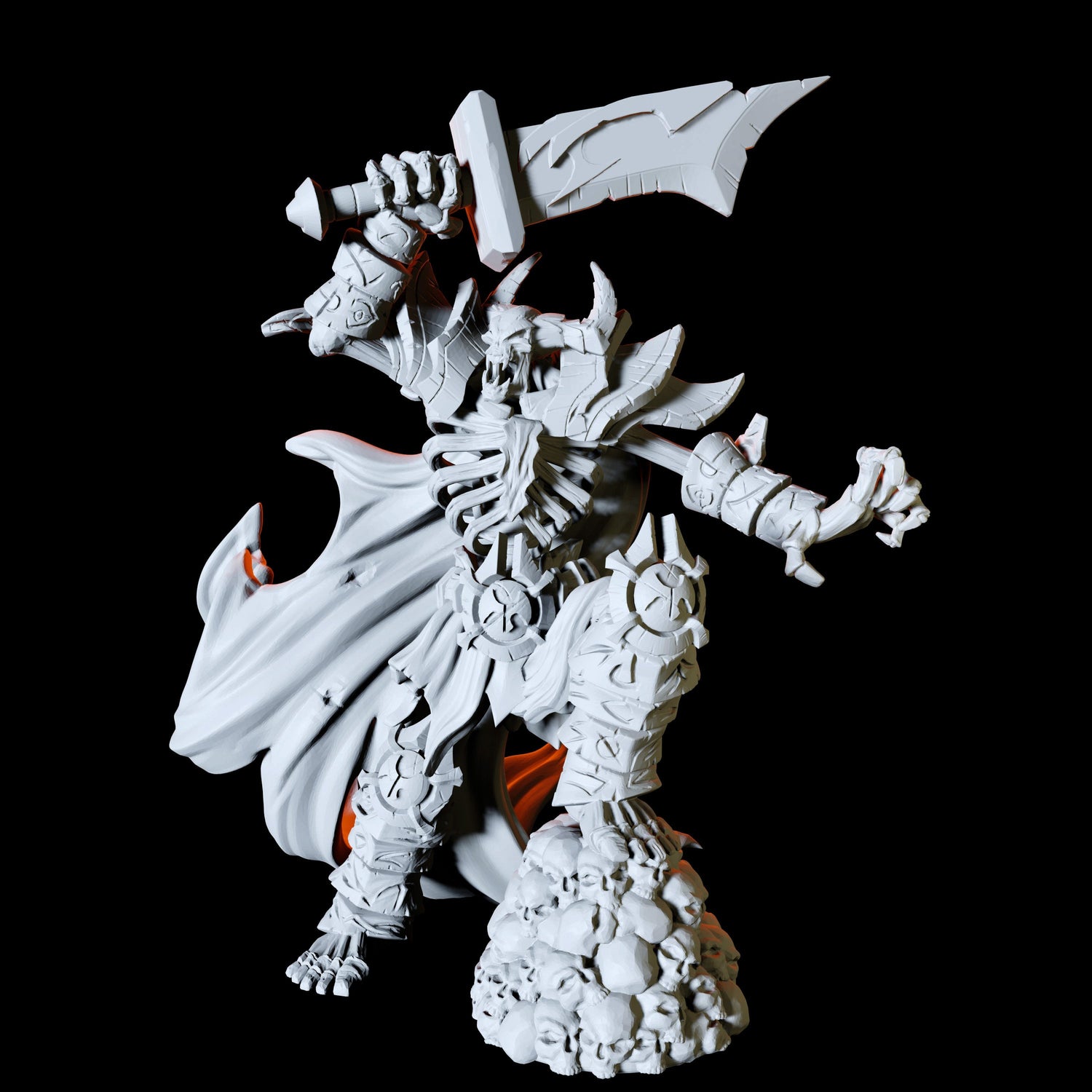 Skeleton Demon Type A Miniature for Dungeons and Dragons, Pathfinder or other TTRPGs