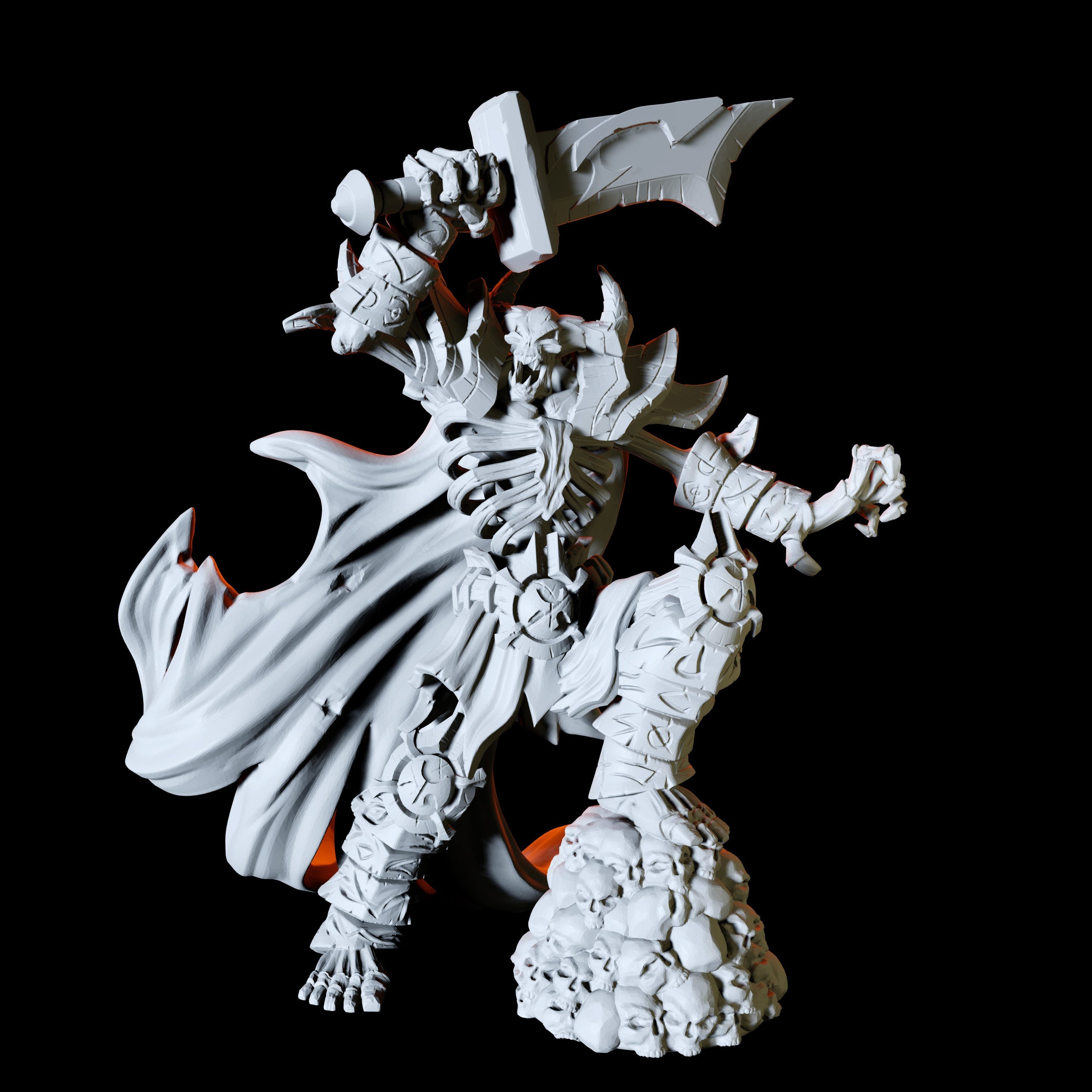 Skeleton Demon Miniature for Dungeons and Dragons - Myth Forged