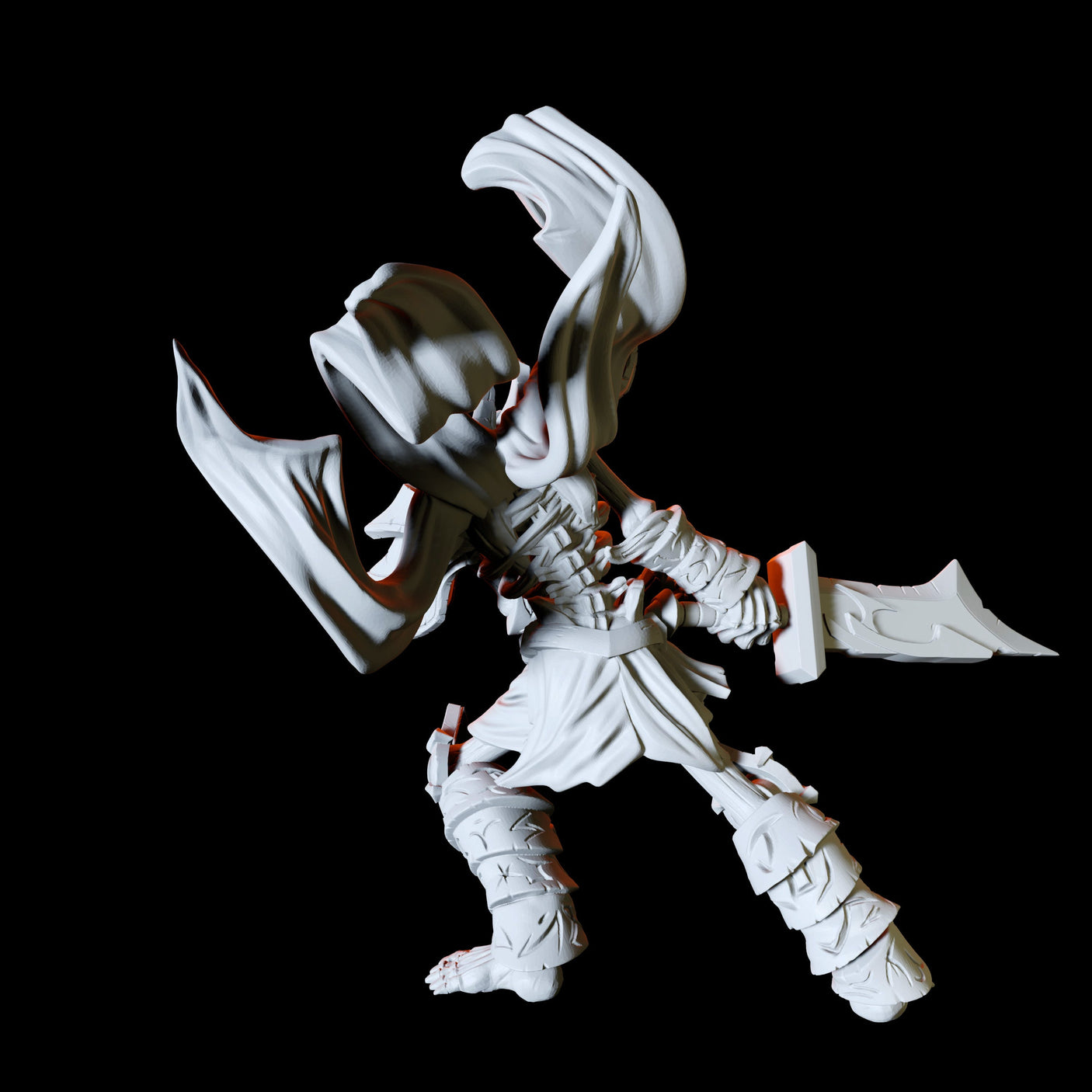 Skeleton Demon Type B Miniature for Dungeons and Dragons, Pathfinder or other TTRPGs