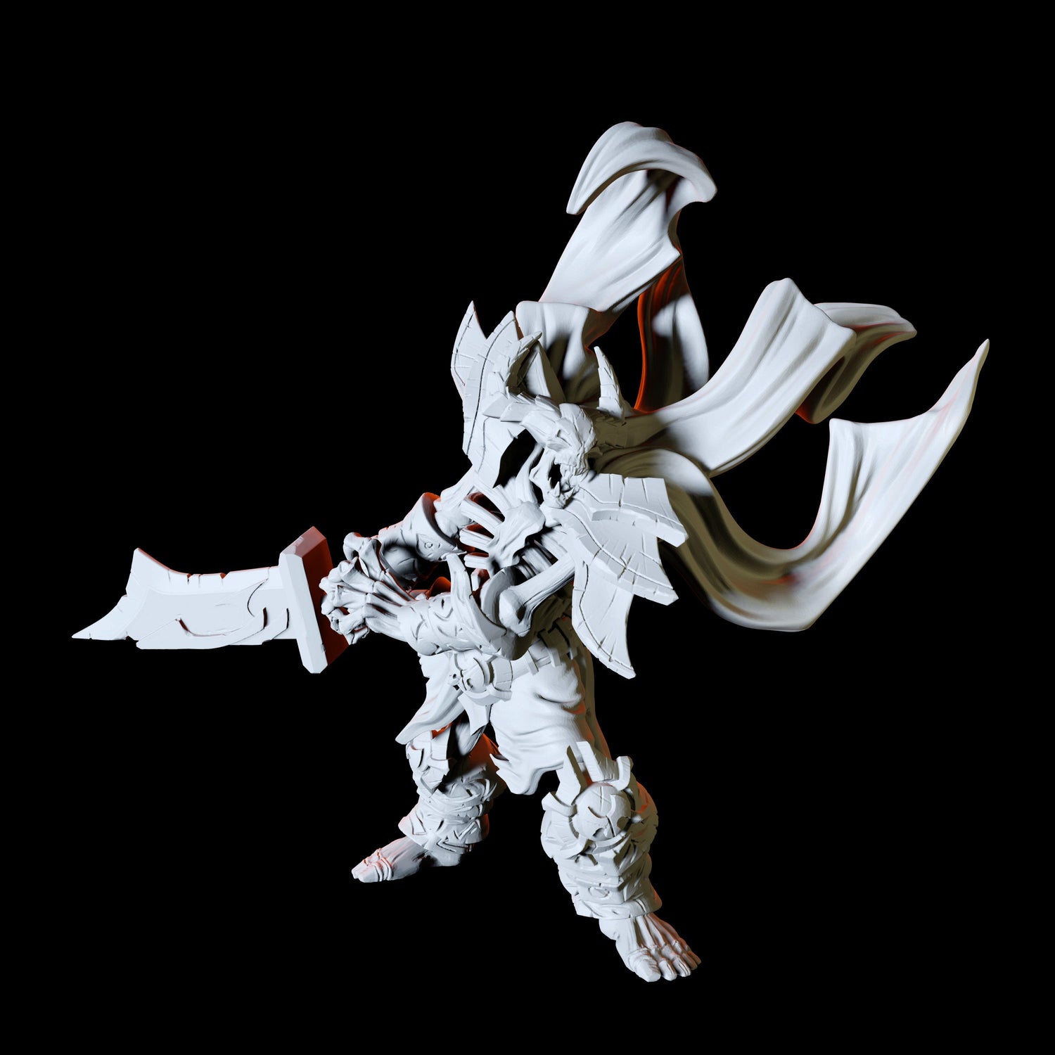 Skeleton Demon Type B Miniature for Dungeons and Dragons, Pathfinder or other TTRPGs