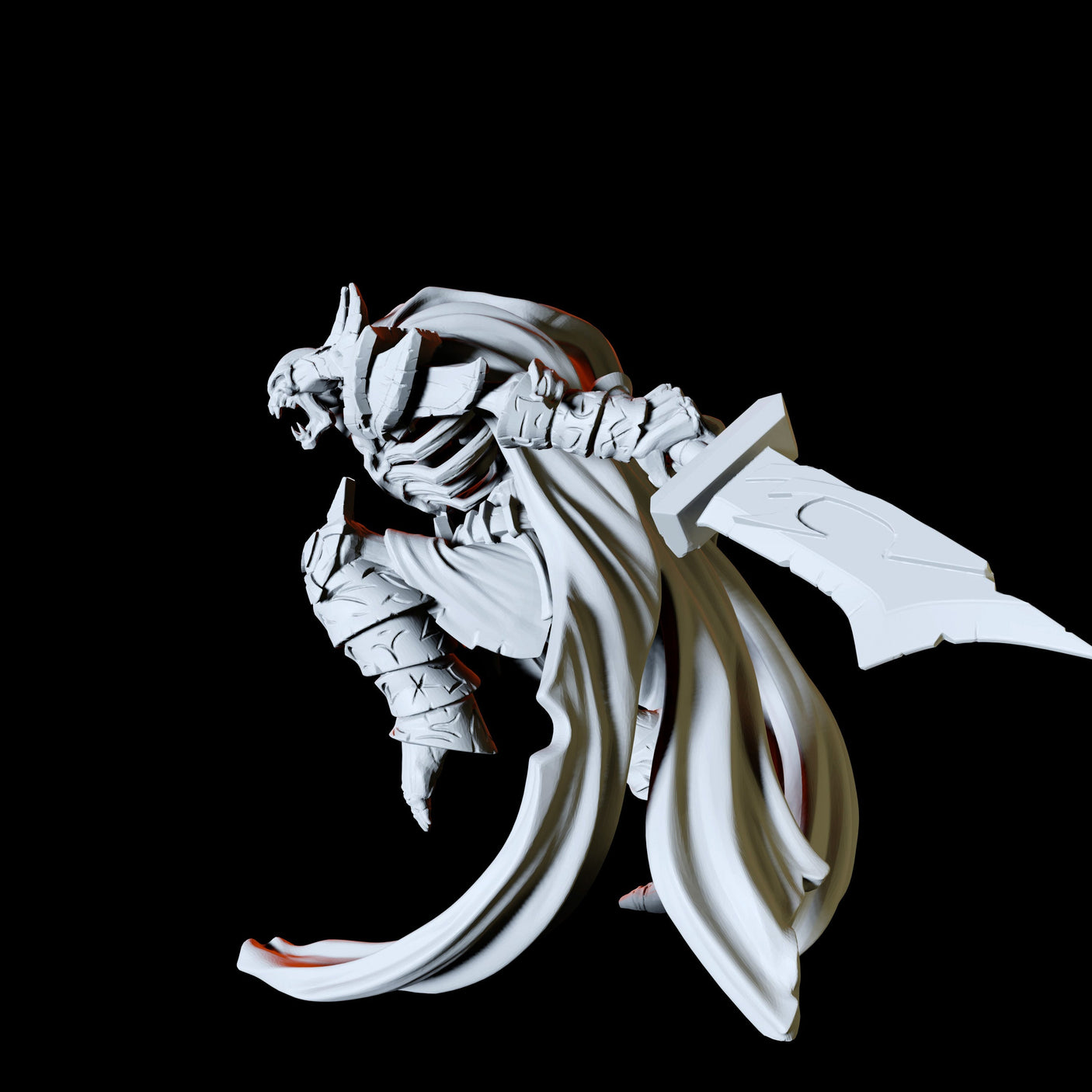 Skeleton Demon Type C Miniature for Dungeons and Dragons, Pathfinder or other TTRPGs