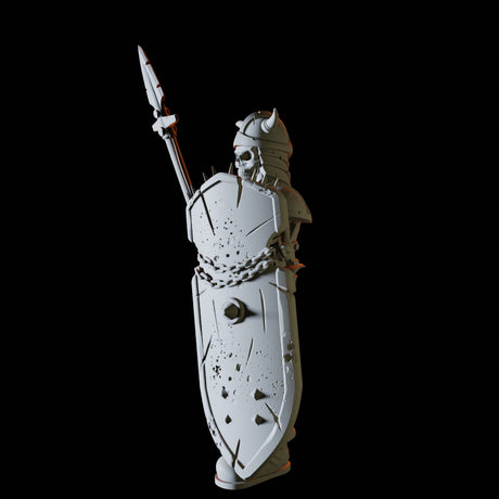 Skeleton Pikeman Miniature for Dungeons and Dragons, Pathfinder or other TTRPGs