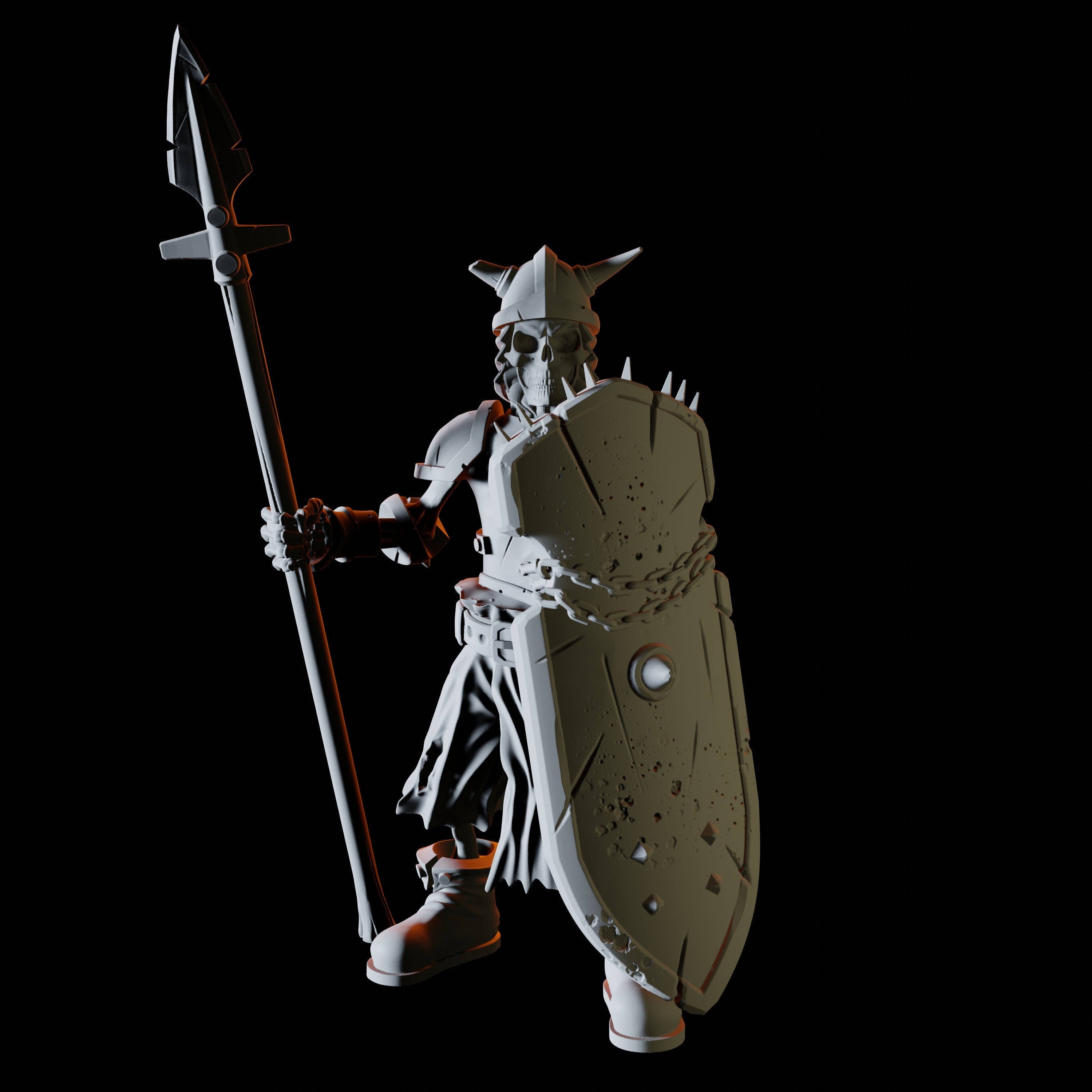 Skeleton Warrior Miniature for Dungeons and Dragons - Myth Forged
