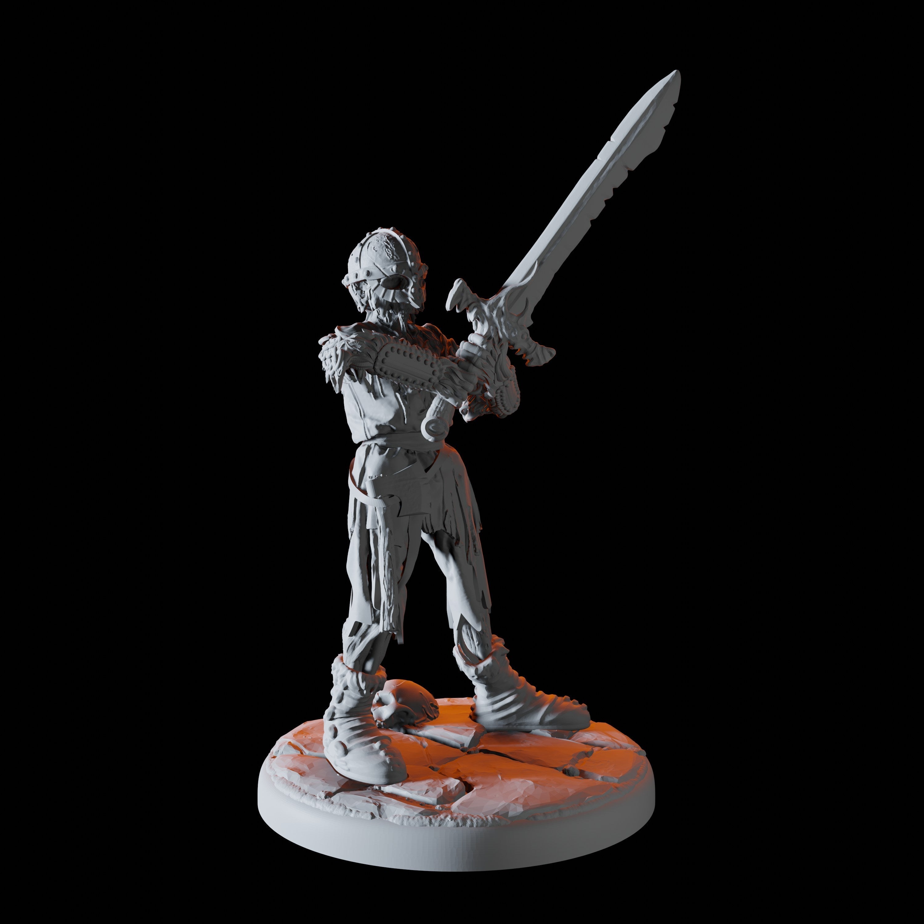 Skeleton Swordsman Miniature for Dungeons and Dragons - Myth Forged
