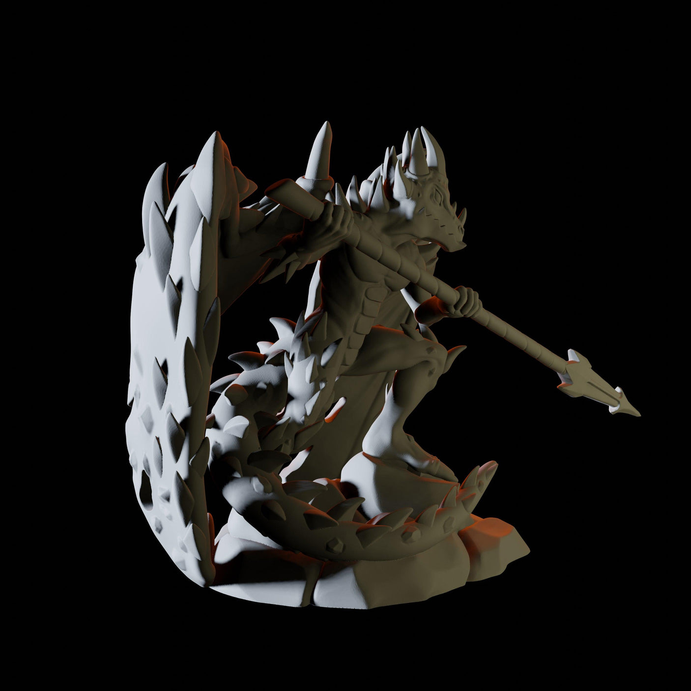 Spined Devil Miniature for Dungeons and Dragons, Pathfinder or other TTRPGs