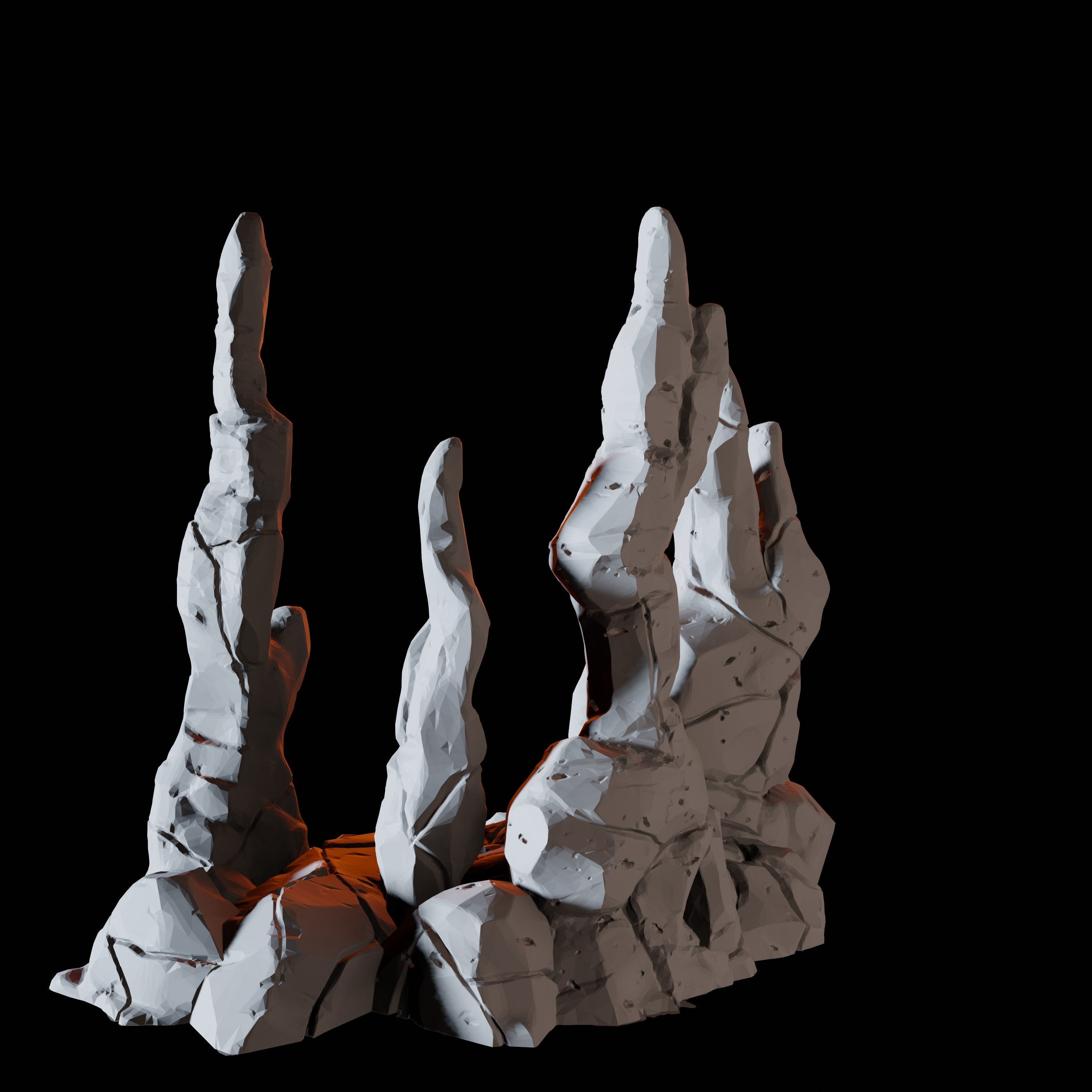 Stalagmite Formation - Cave Scatter Terrain Miniature for Dungeons and Dragons - Myth Forged