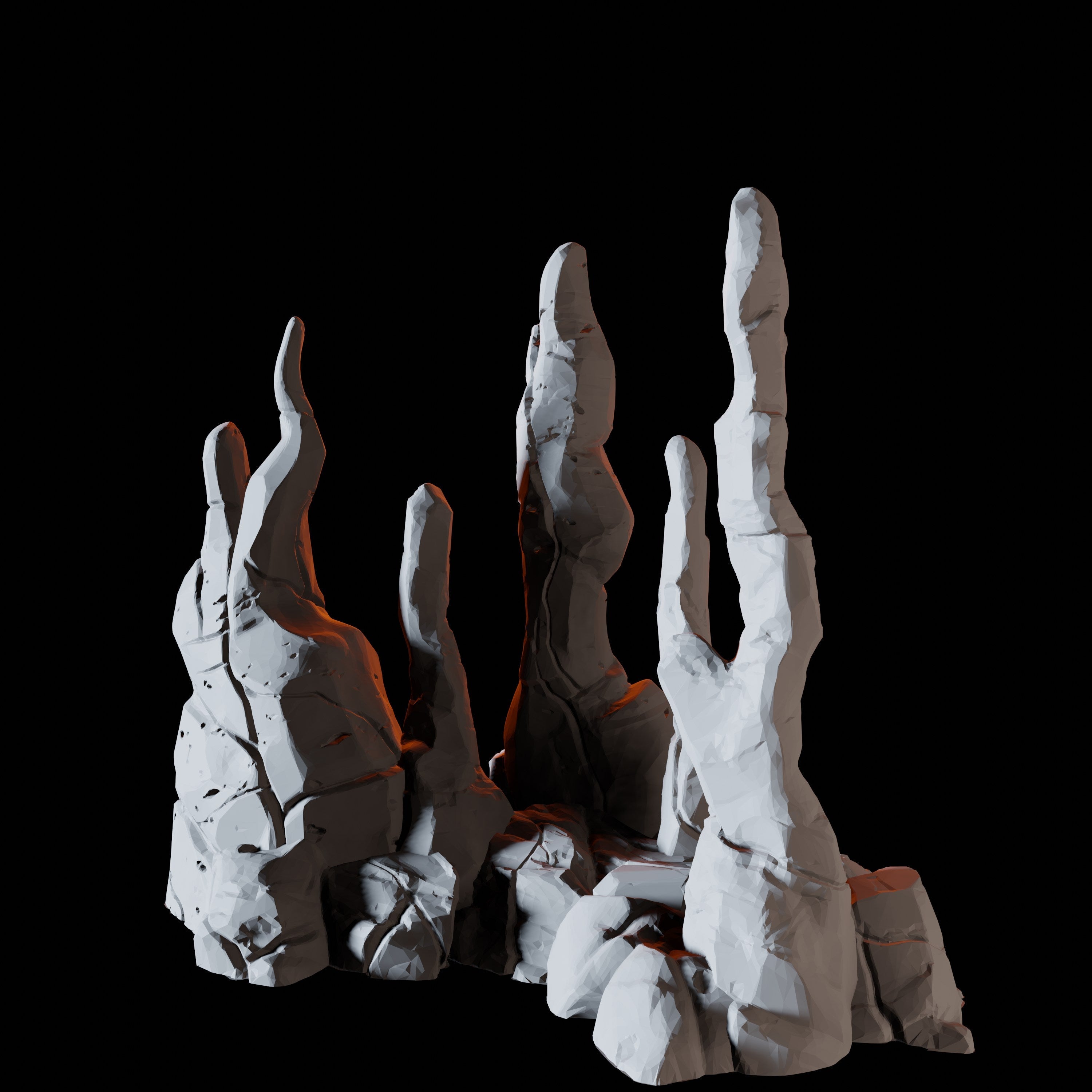 Stalagmite Formation - Cave Scatter Terrain Miniature for Dungeons and Dragons - Myth Forged