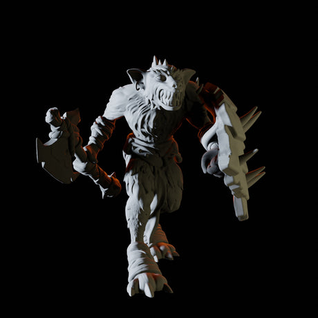 Stalking Gnoll Miniature for Dungeons and Dragons, Pathfinder or other TTRPGs