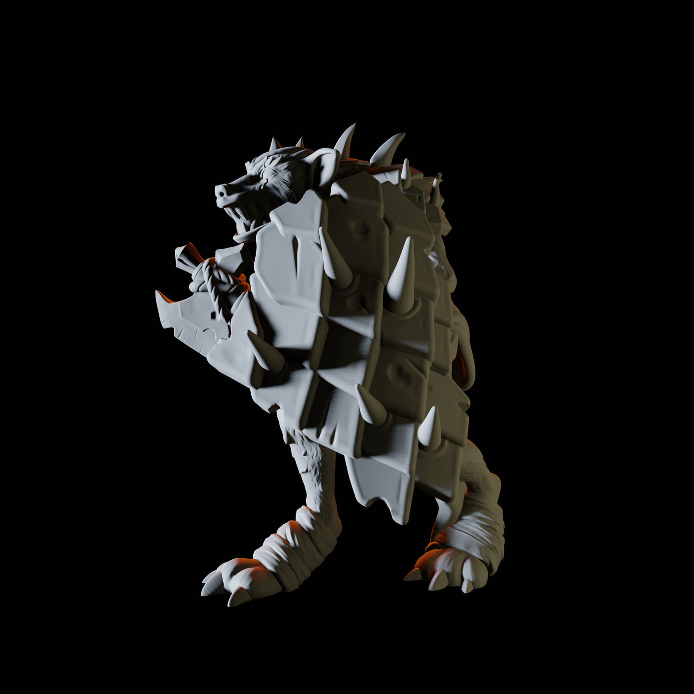 Stalking Gnoll Miniature for Dungeons and Dragons, Pathfinder or other TTRPGs