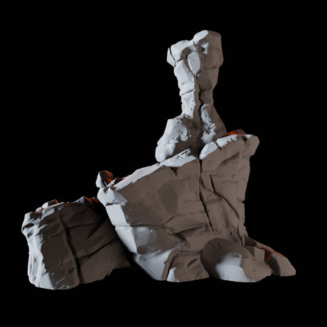 Steep Rock Formation A Miniature for Dungeons and Dragons, Pathfinder or other TTRPGs