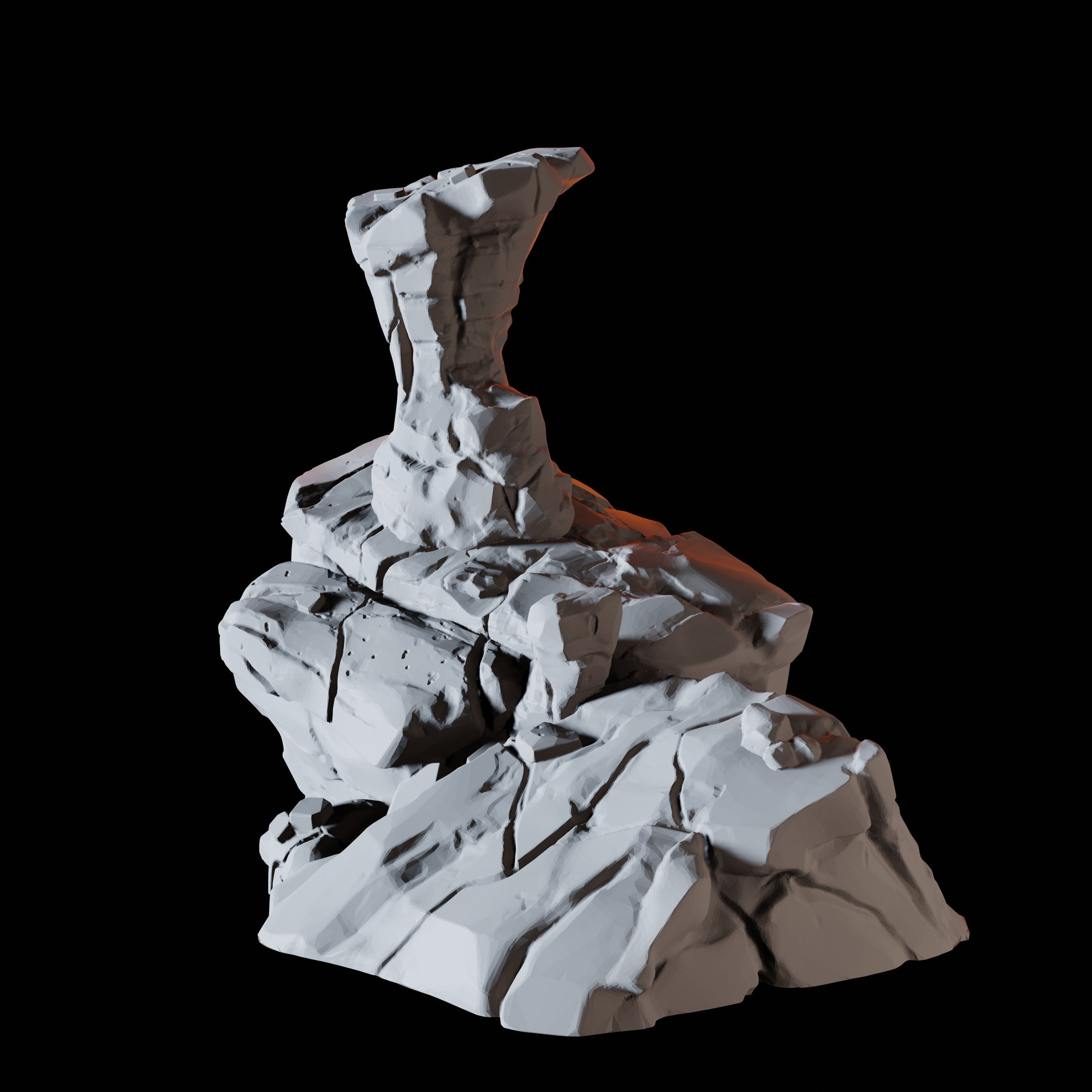 Steep Rock Formation A - Cave Scatter Terrain Miniature for Dungeons and Dragons - Myth Forged