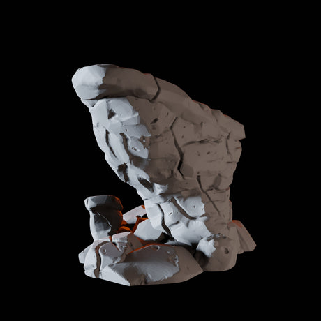 Steep Rock Formation B Miniature for Dungeons and Dragons, Pathfinder or other TTRPGs