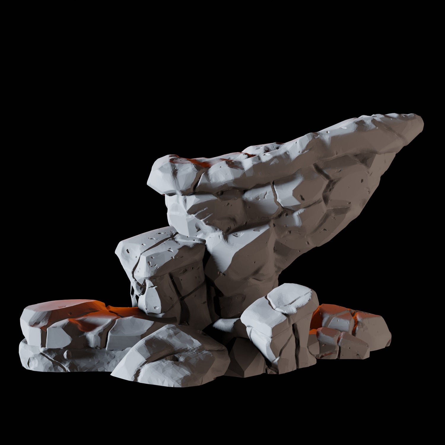 Steep Rock Formation B Miniature for Dungeons and Dragons, Pathfinder or other TTRPGs