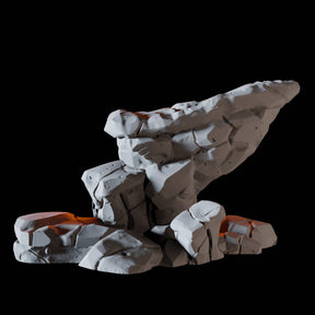 Steep Rock Formation B Miniature for Dungeons and Dragons, Pathfinder or other TTRPGs