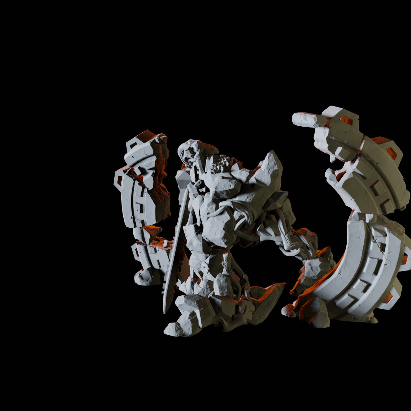 Stone Golem Miniature for Dungeons and Dragons, Pathfinder or other TTRPGs