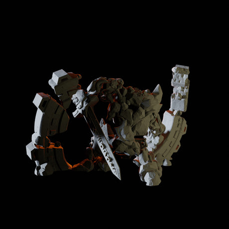 Stone Golem Miniature for Dungeons and Dragons, Pathfinder or other TTRPGs