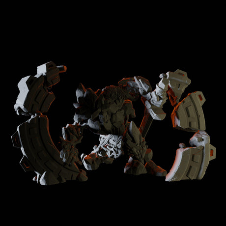 Stone Golem Miniature for Dungeons and Dragons, Pathfinder or other TTRPGs