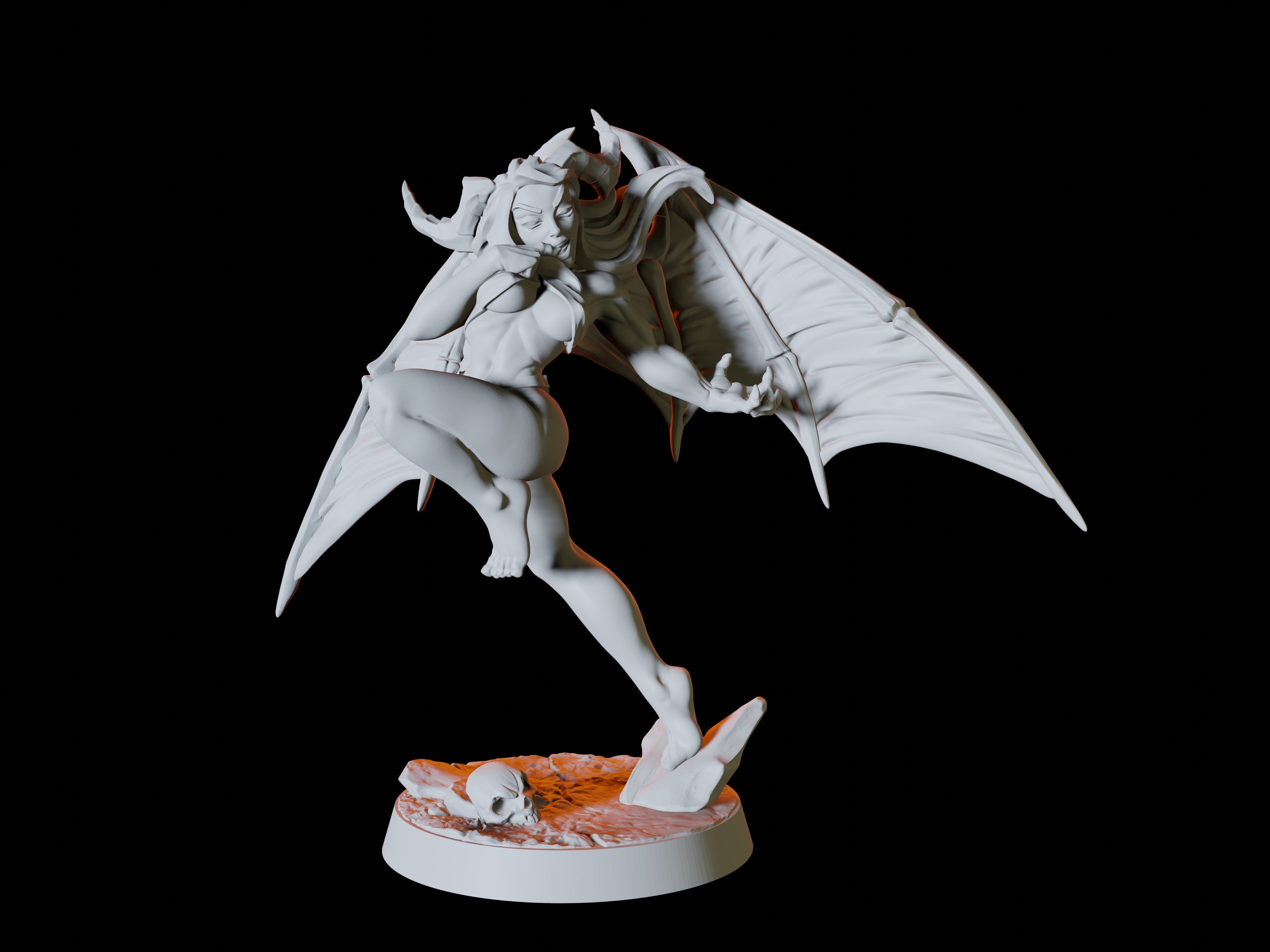 Succubus Pinup Miniature for Dungeons and Dragons - Myth Forged