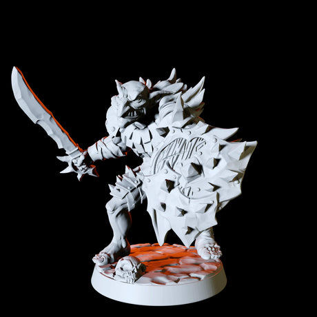 Sword and Shield Hobgoblin Miniature for Dungeons and Dragons, Pathfinder or other TTRPGs