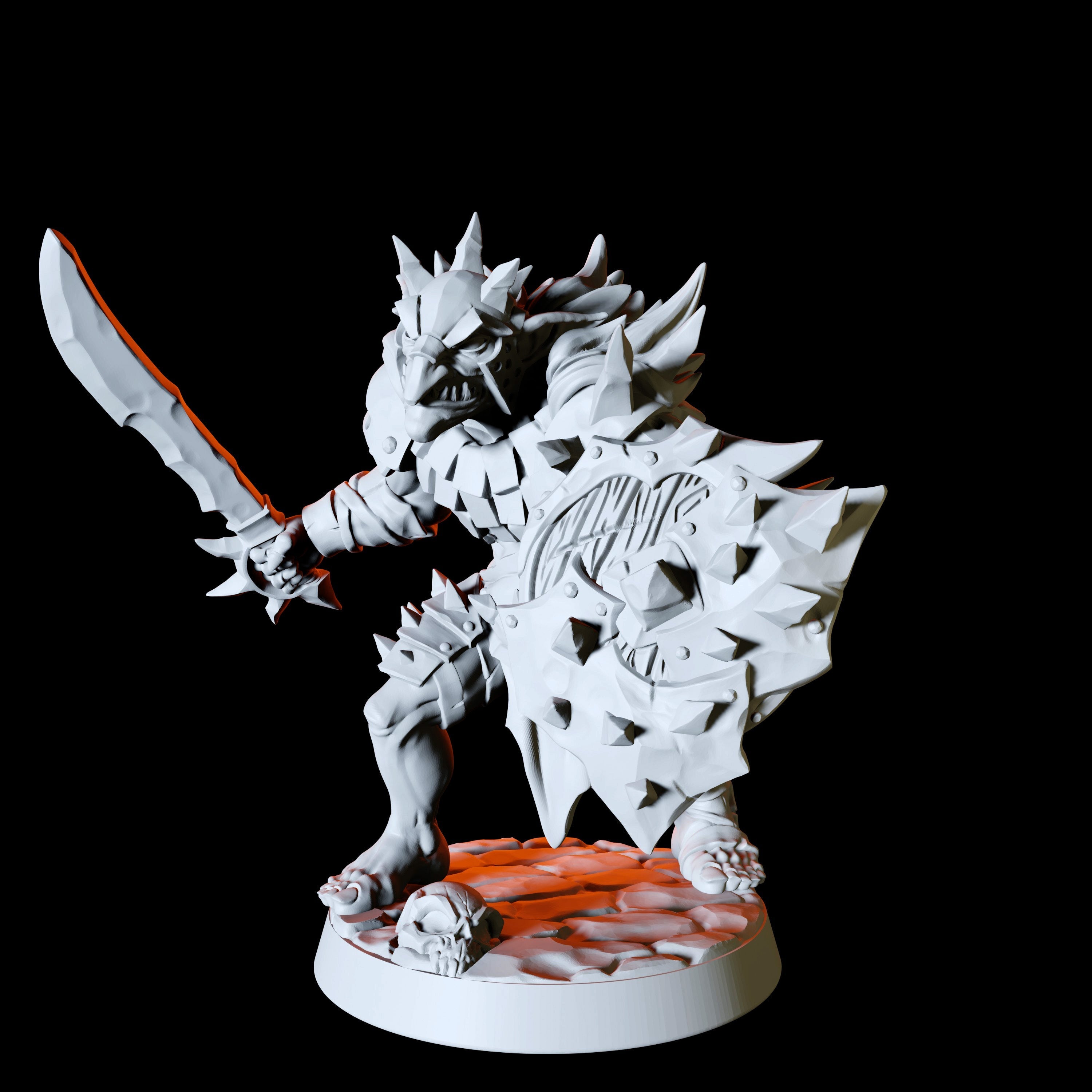Sword and Shield Hobgoblin Miniature for Dungeons and Dragons - Myth Forged