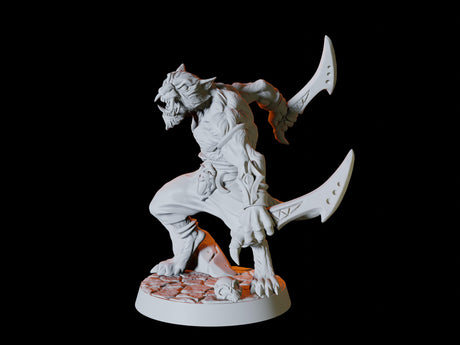 Tabaxi Army - Six Soldiers Miniature for Dungeons and Dragons, Pathfinder or other TTRPGs