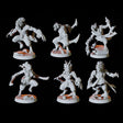 Tabaxi Army - Six Soldiers Miniature for Dungeons and Dragons, Pathfinder or other TTRPGs