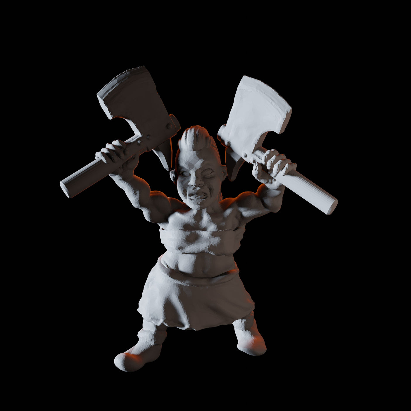 Ten Dwarf Barbarians Miniature for Dungeons and Dragons, Pathfinder or other TTRPGs