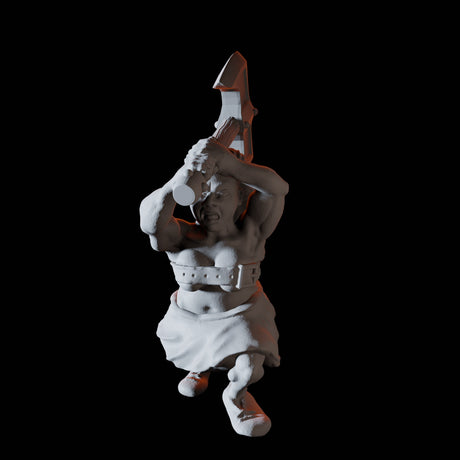 Ten Dwarf Barbarians Miniature for Dungeons and Dragons, Pathfinder or other TTRPGs