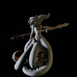 Tentacled Merfolk Miniature for Dungeons and Dragons, Pathfinder or other TTRPGs