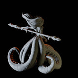 Tentacled Merfolk Miniature for Dungeons and Dragons, Pathfinder or other TTRPGs