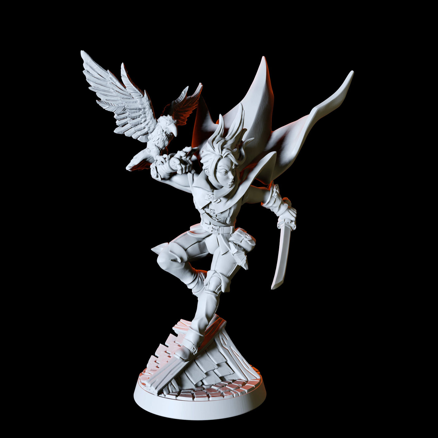 The Falconer Miniature for Dungeons and Dragons, Pathfinder or other TTRPGs