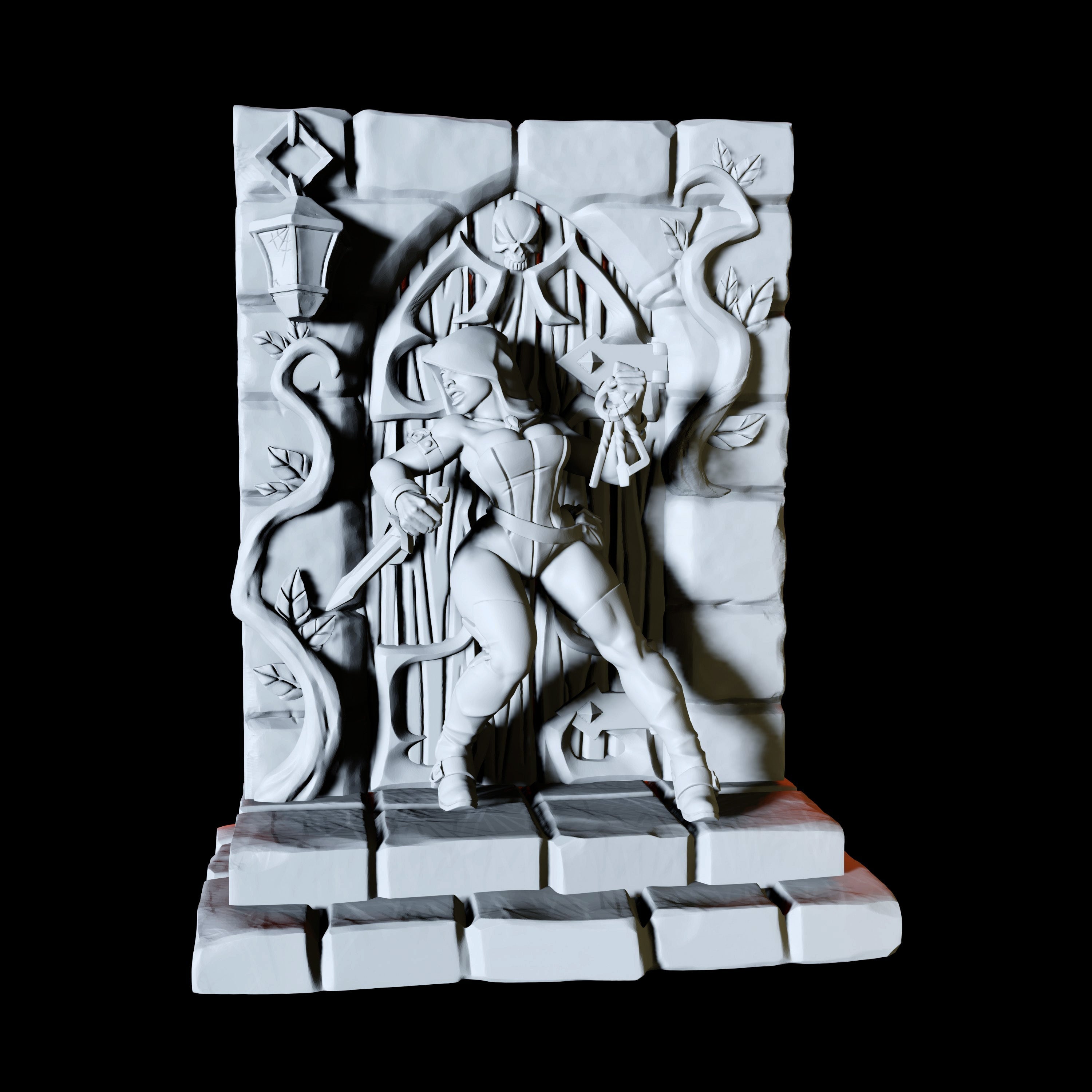 Thief or Rogue Pinup Miniature for Dungeons and Dragons - Myth Forged